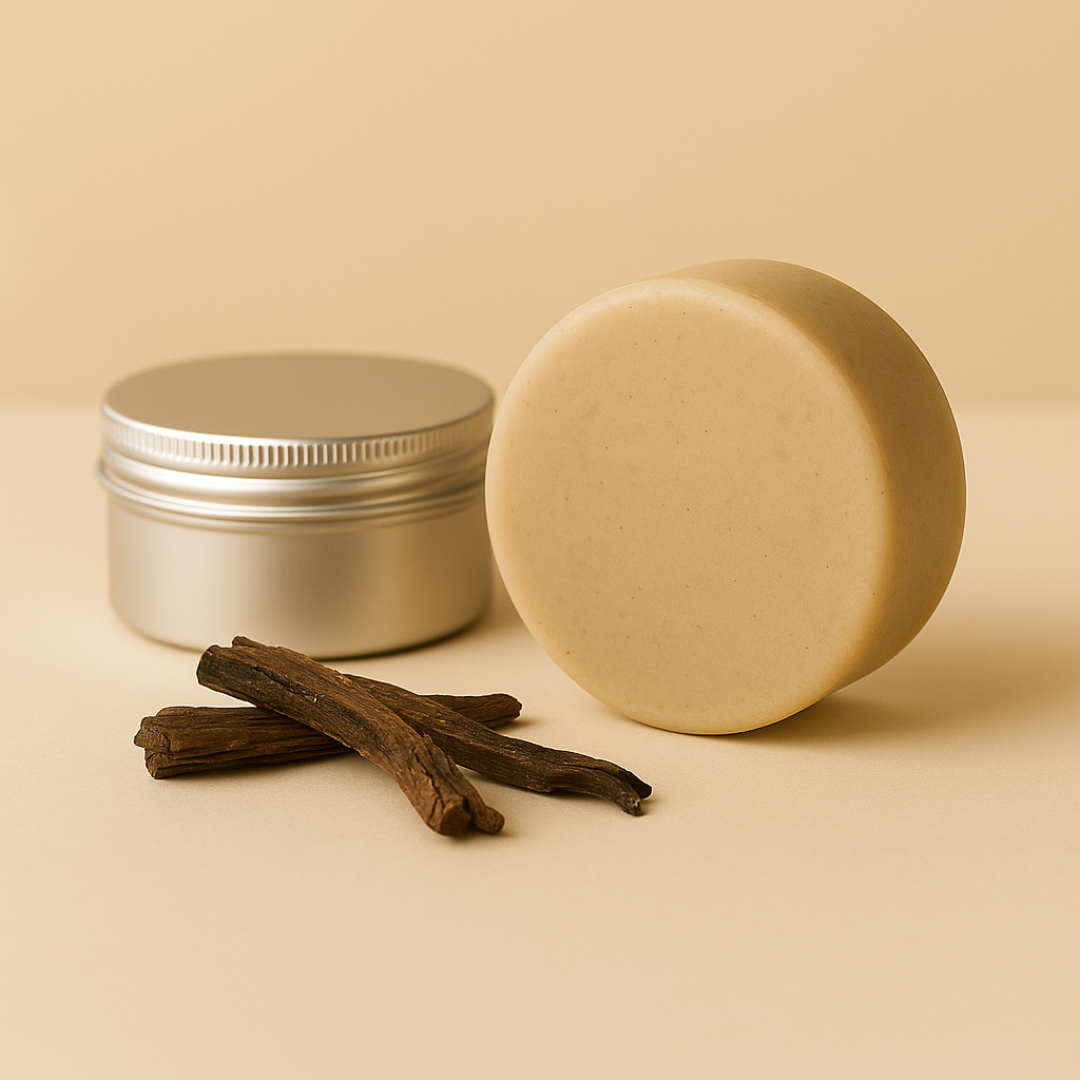 Cold pressed and essential oils combine for a rustic earthy scent 