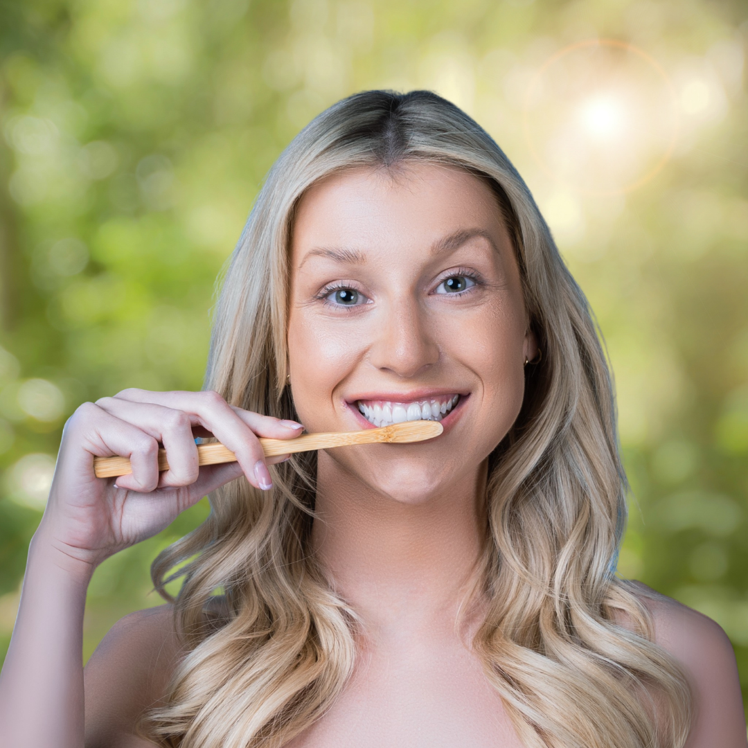 Eco friendly toothbrush with biodegradable bamboo toothbrush