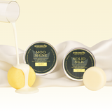 Natural and organic hair care products in plastic free packaging, zero toxins and sisal fiber face exfoliators.