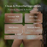 Coconut Milk & Rose Clay Body Wash Bar - My Green Routine