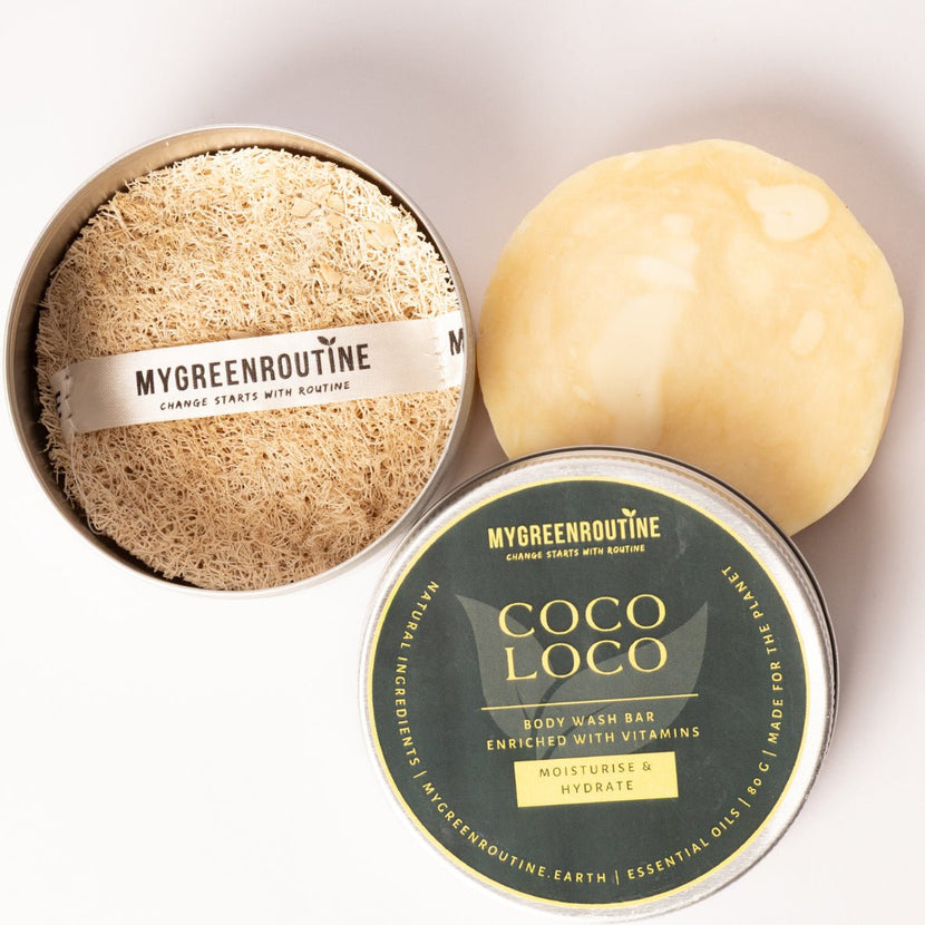 Travel Tin & Exfoliator - My Green Routine